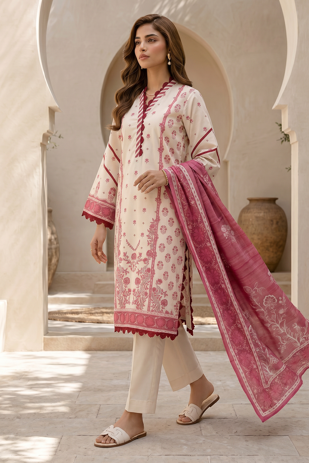 Shirt Shalwar Dupatta - 8049