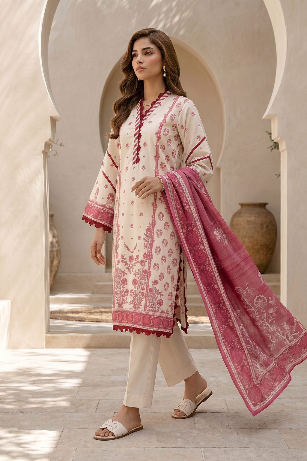 Shirt Shalwar Dupatta - 8049