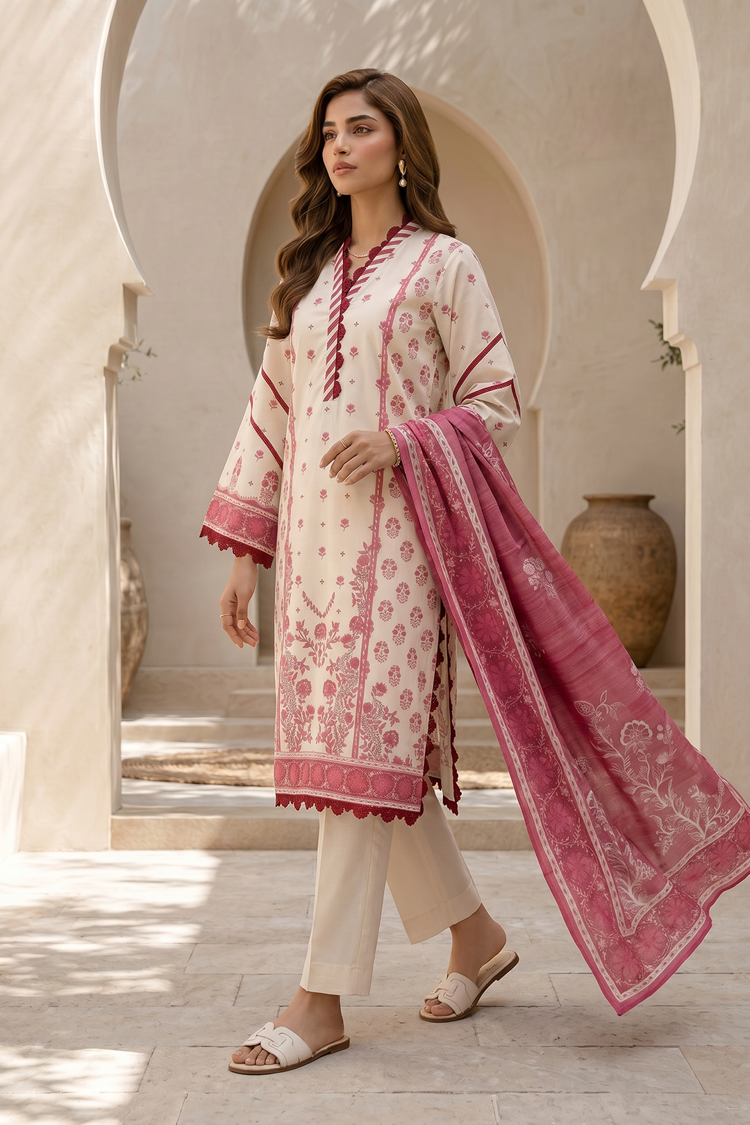 Shirt Shalwar Dupatta - 8049