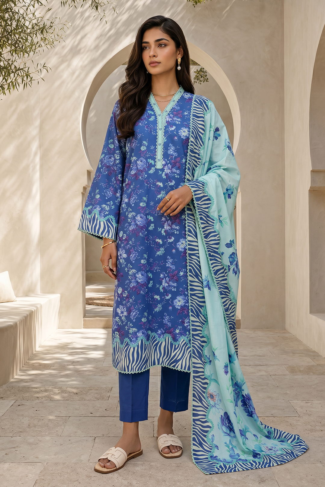 Shirt Shalwar Dupatta - 8051