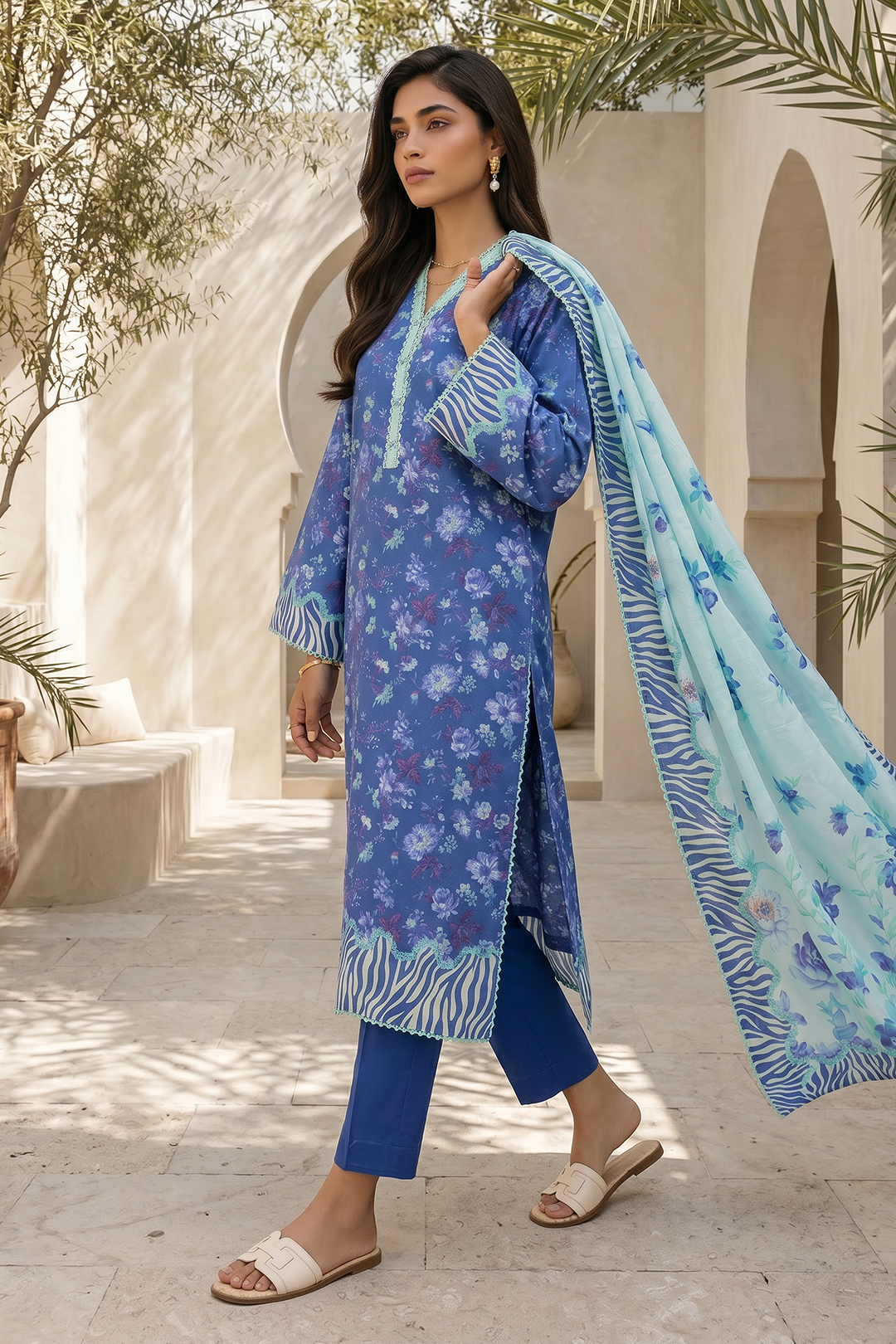 Shirt Shalwar Dupatta - 8051