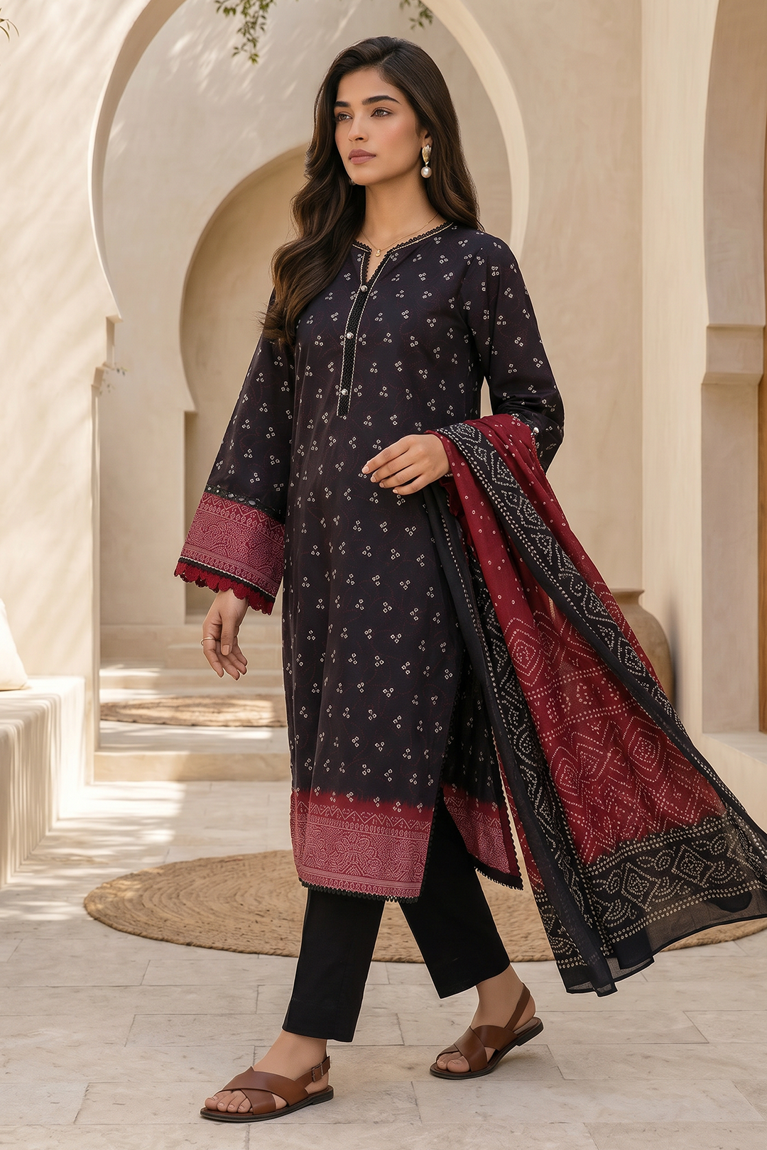 Shirt Shalwar Dupatta - 8052