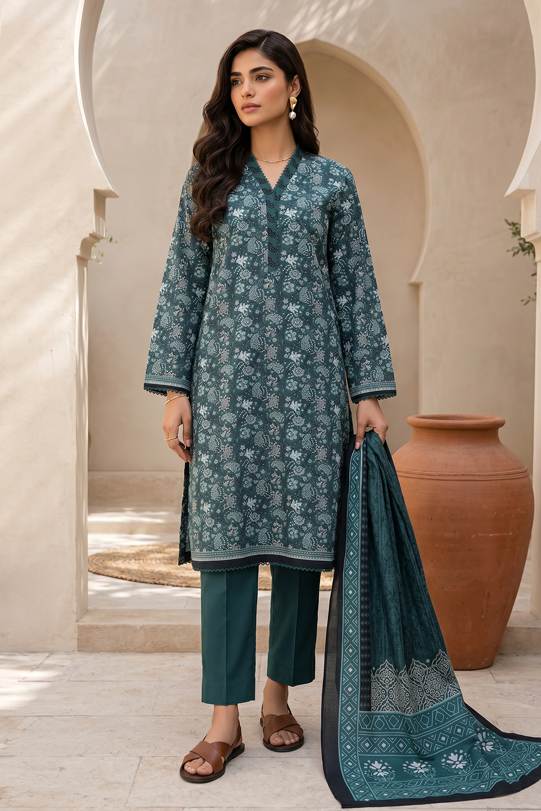 Shirt Shalwar Dupatta - 8054