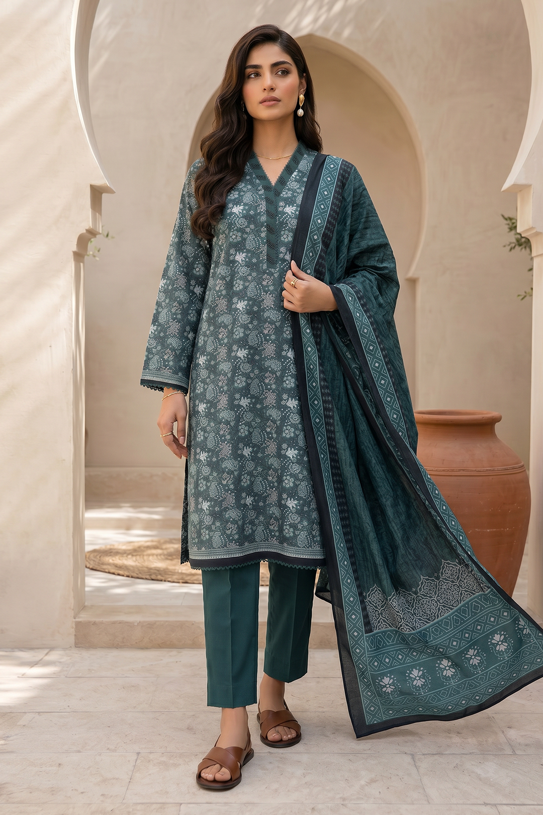 Shirt Shalwar Dupatta - 8054