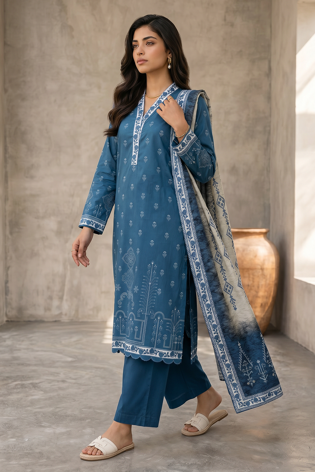 Shirt Shalwar Dupatta - 8056