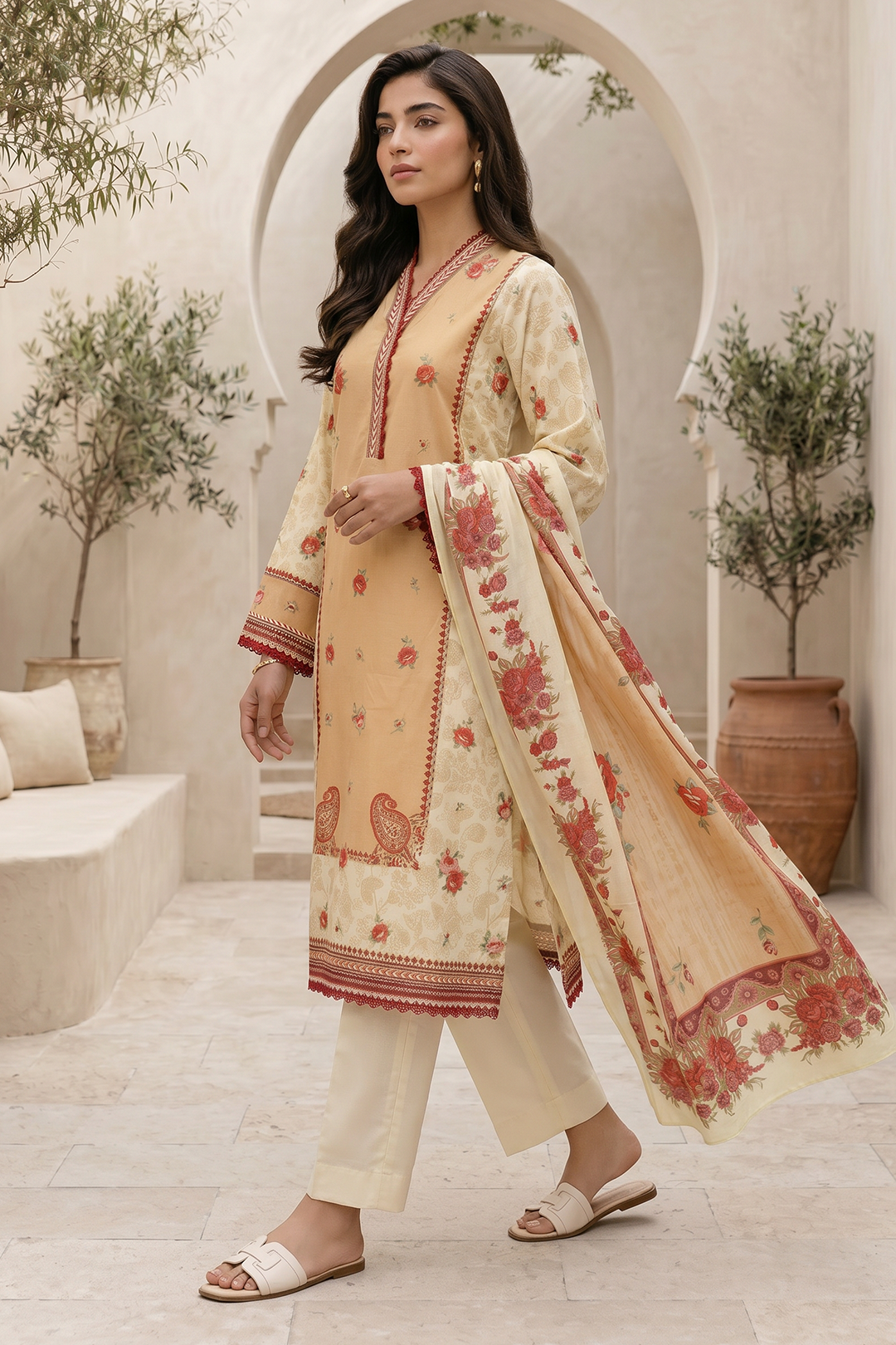 Shirt Shalwar Dupatta - 8057