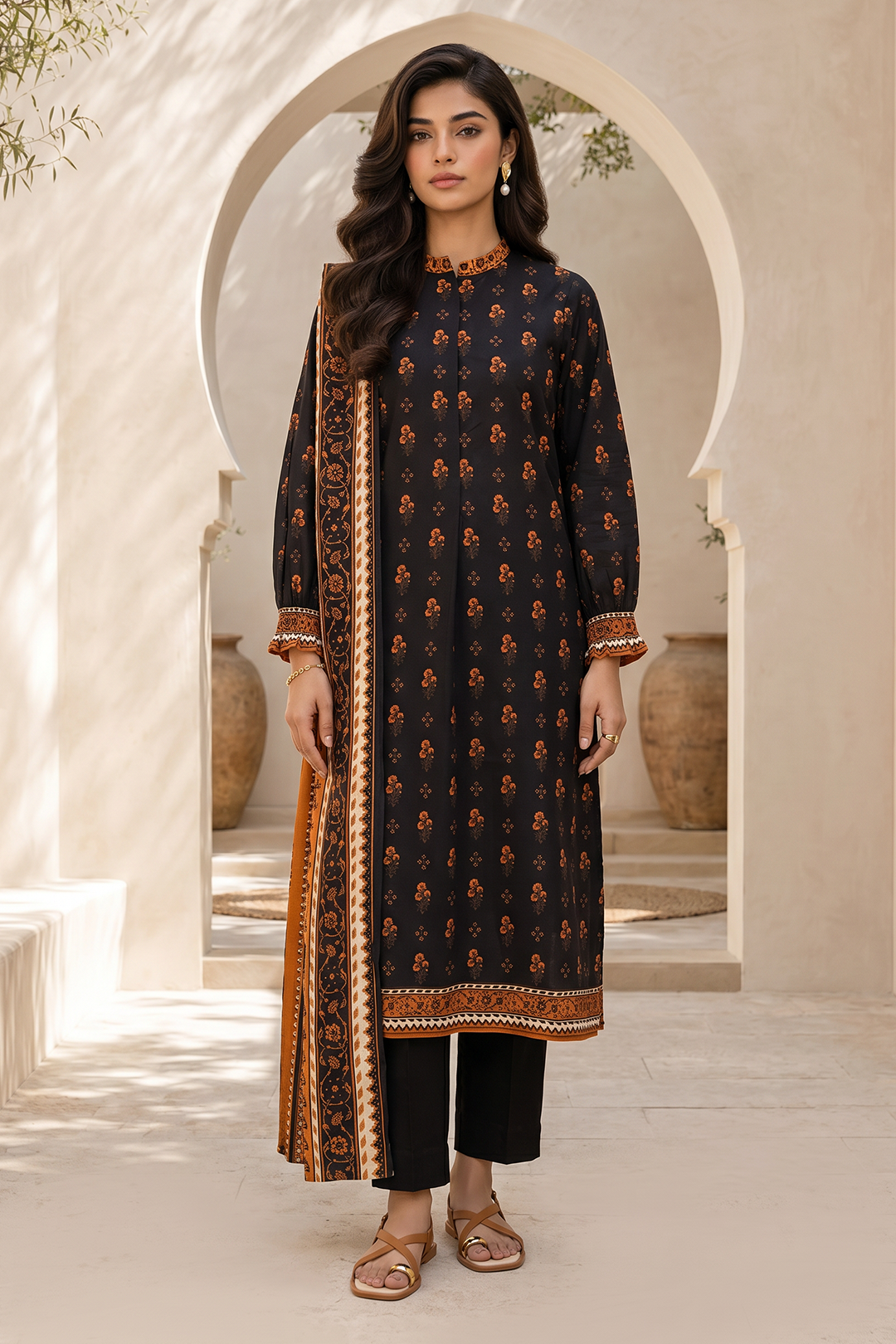 Shirt Shalwar Dupatta - 8058