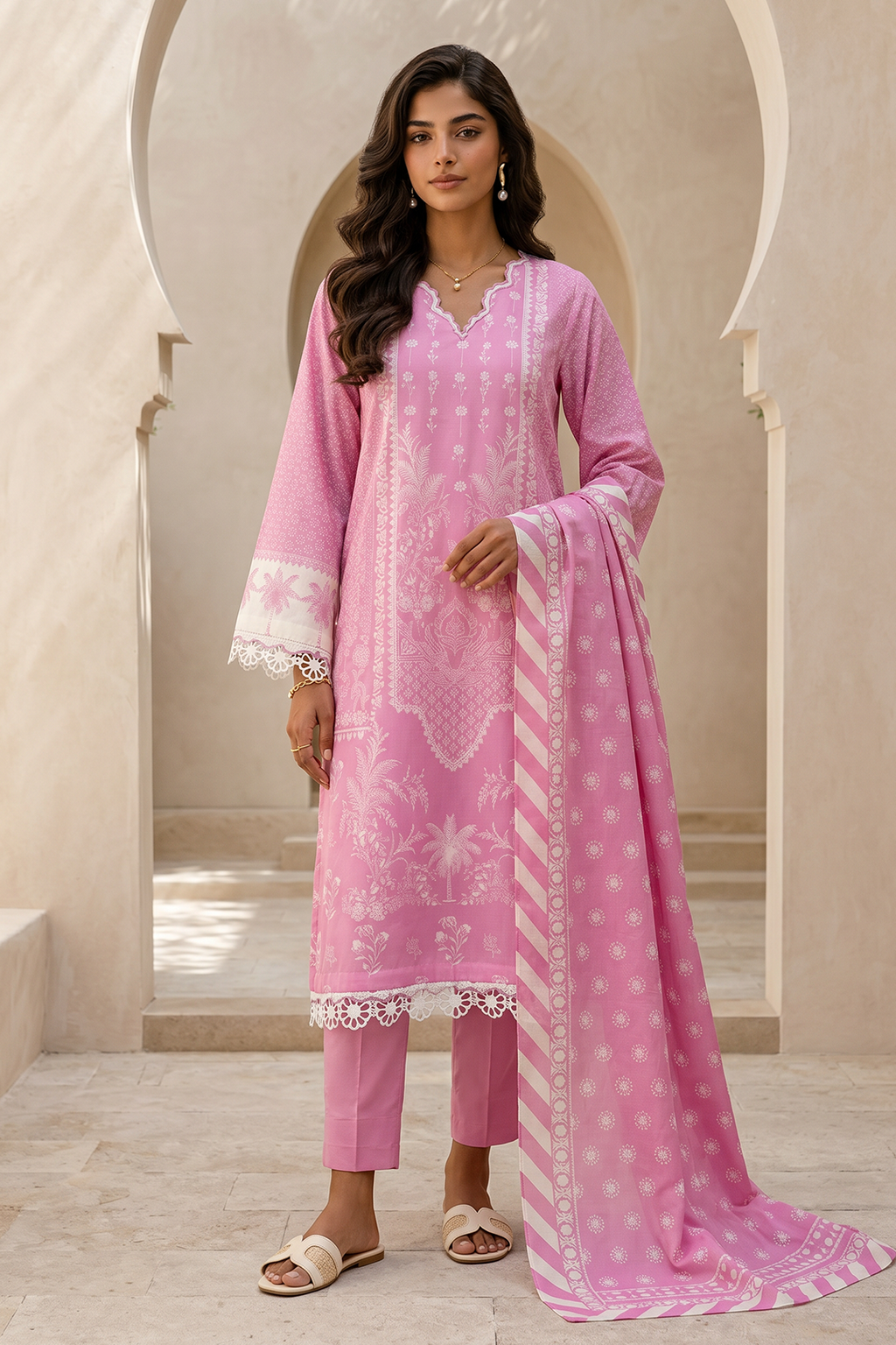 Shirt Shalwar Dupatta - 8059