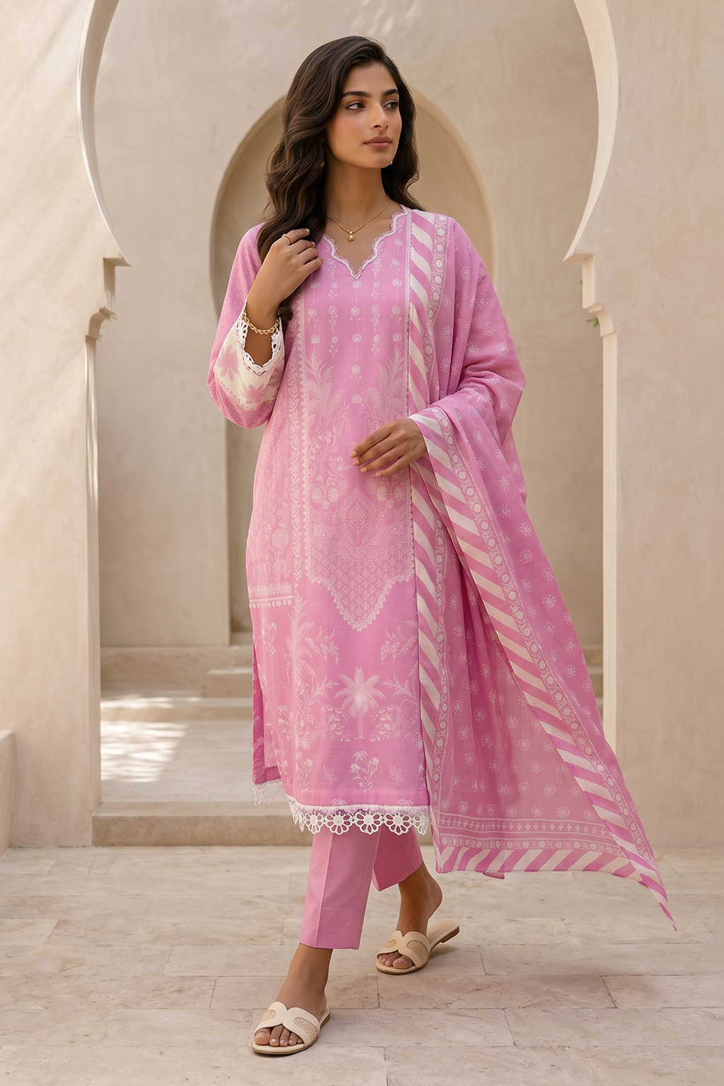 Shirt Shalwar Dupatta - 8059