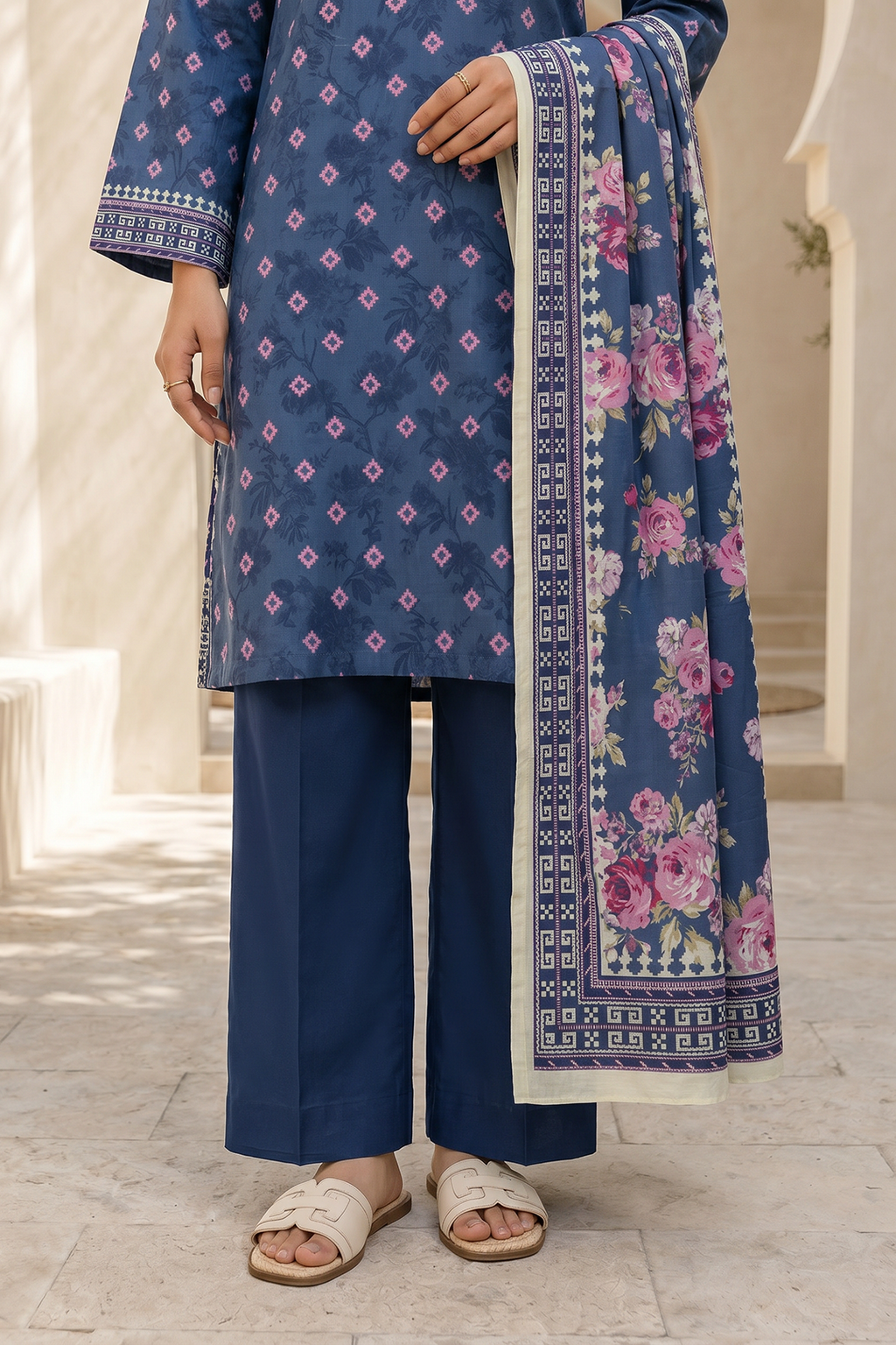 Shirt Shalwar Dupatta - 8060
