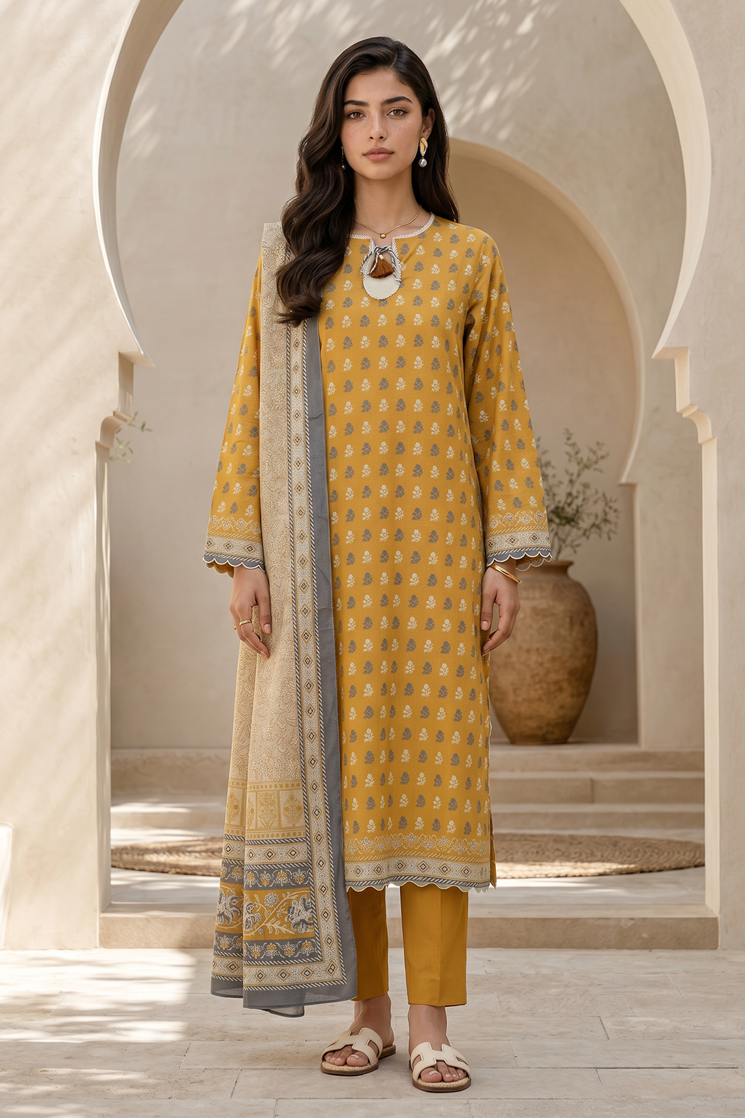 Shirt Shalwar Dupatta - 8062