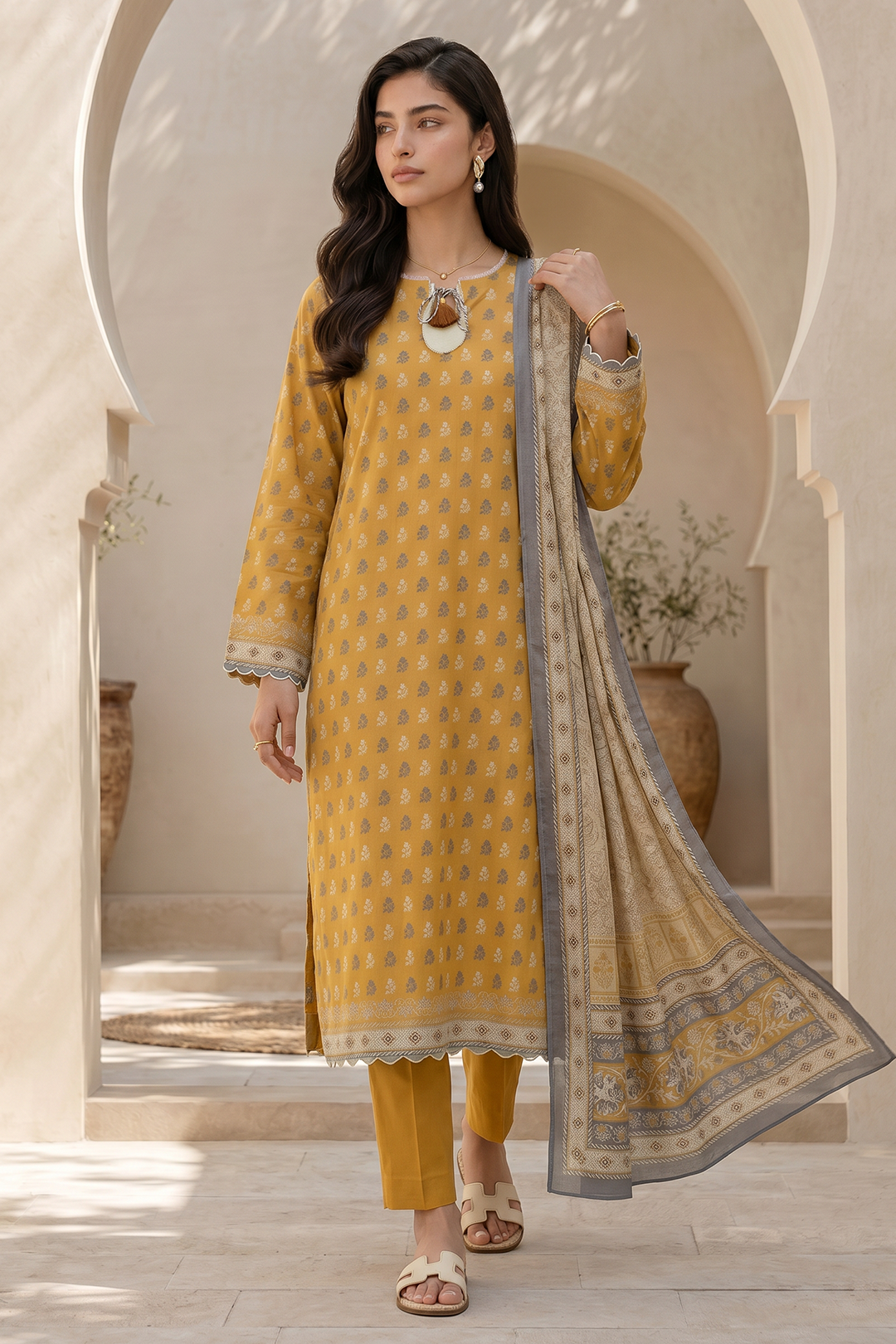 Shirt Shalwar Dupatta - 8062