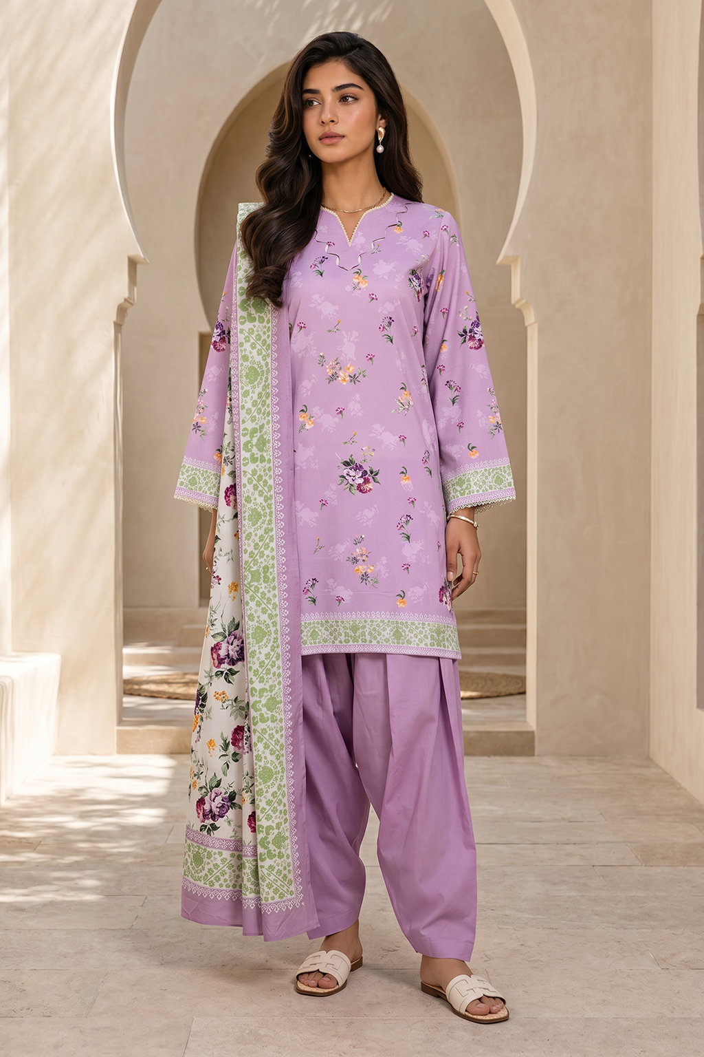 Shirt Shalwar Dupatta - 8063