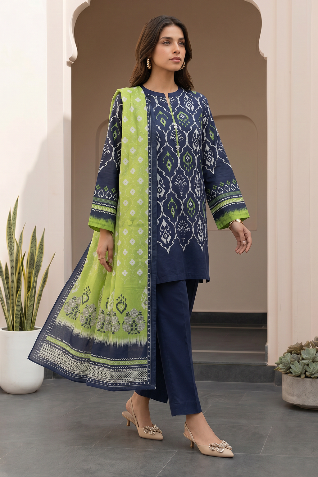 Shirt Shalwar Dupatta - 8064