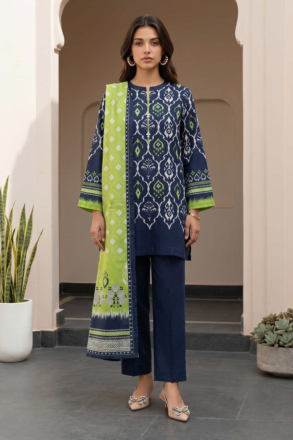Shirt Shalwar Dupatta - 8064