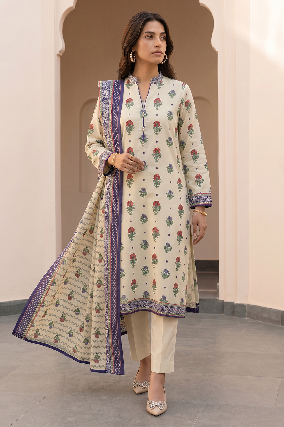 Shirt Shalwar Dupatta - 8065