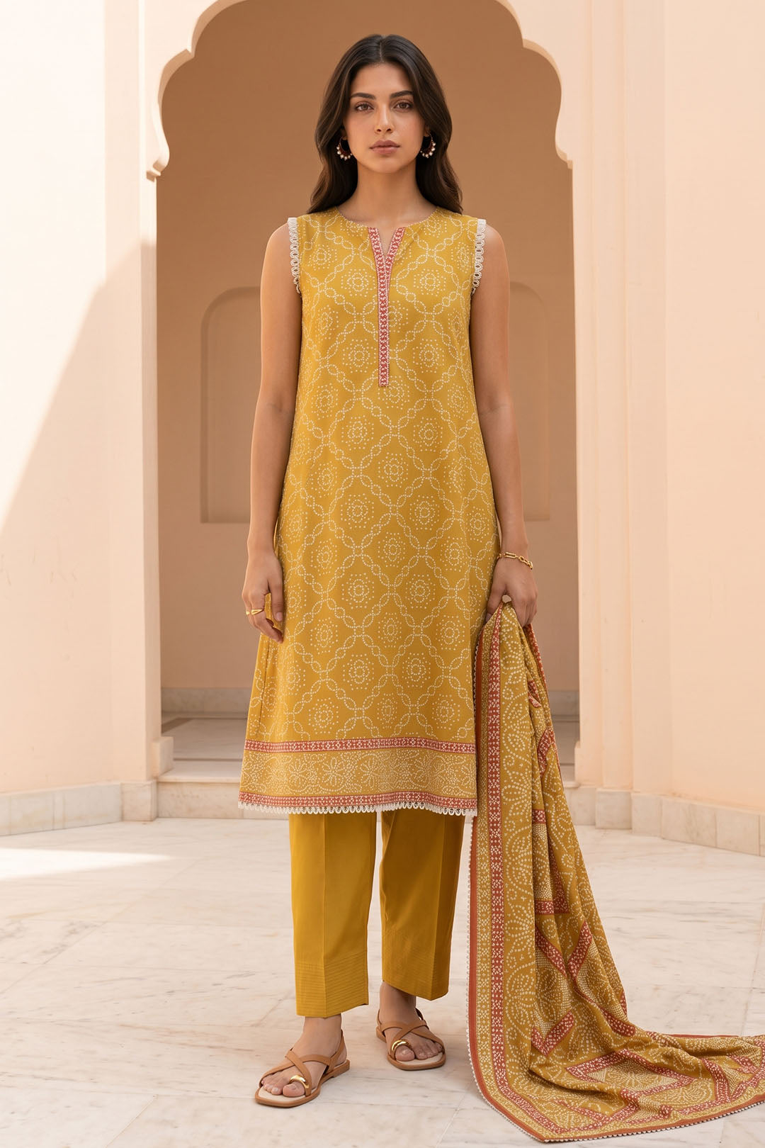 Shirt Shalwar Dupatta - 8066