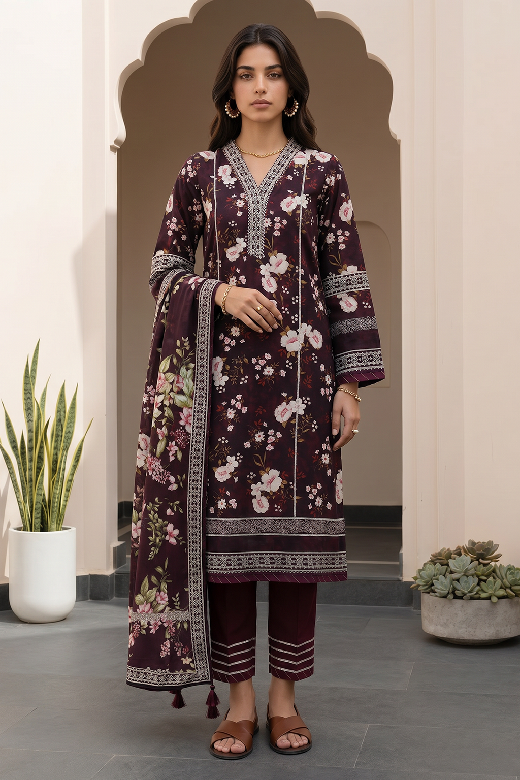 Shirt Shalwar Dupatta - 8067