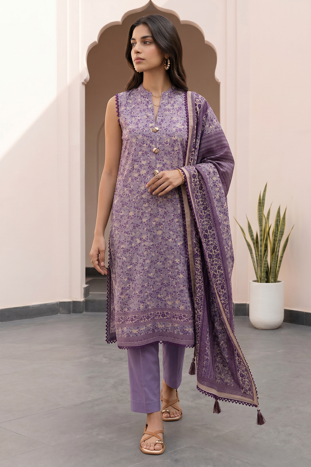 Shirt Shalwar Dupatta - 8068