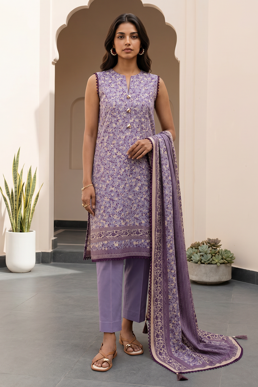 Shirt Shalwar Dupatta - 8068