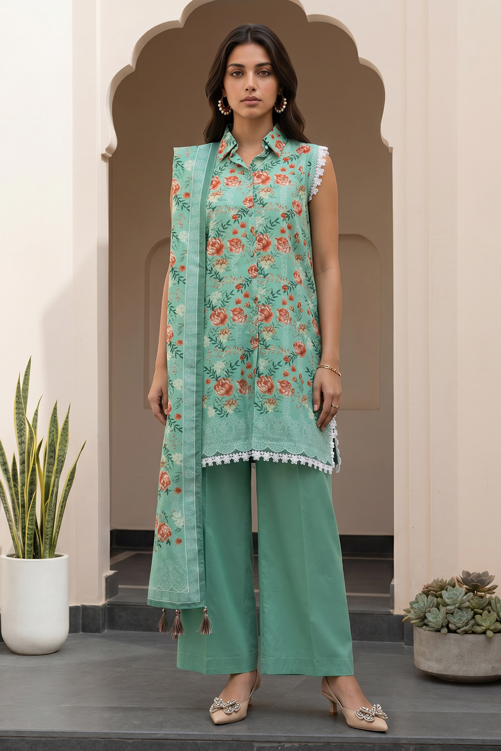 Shirt Shalwar Dupatta - 8069