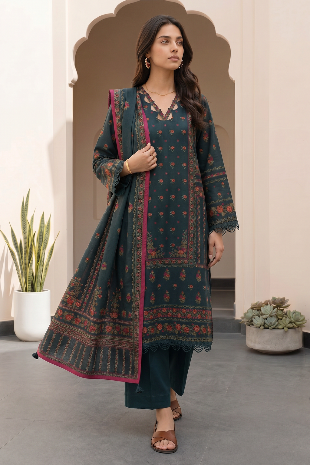 Shirt Shalwar Dupatta - 8071