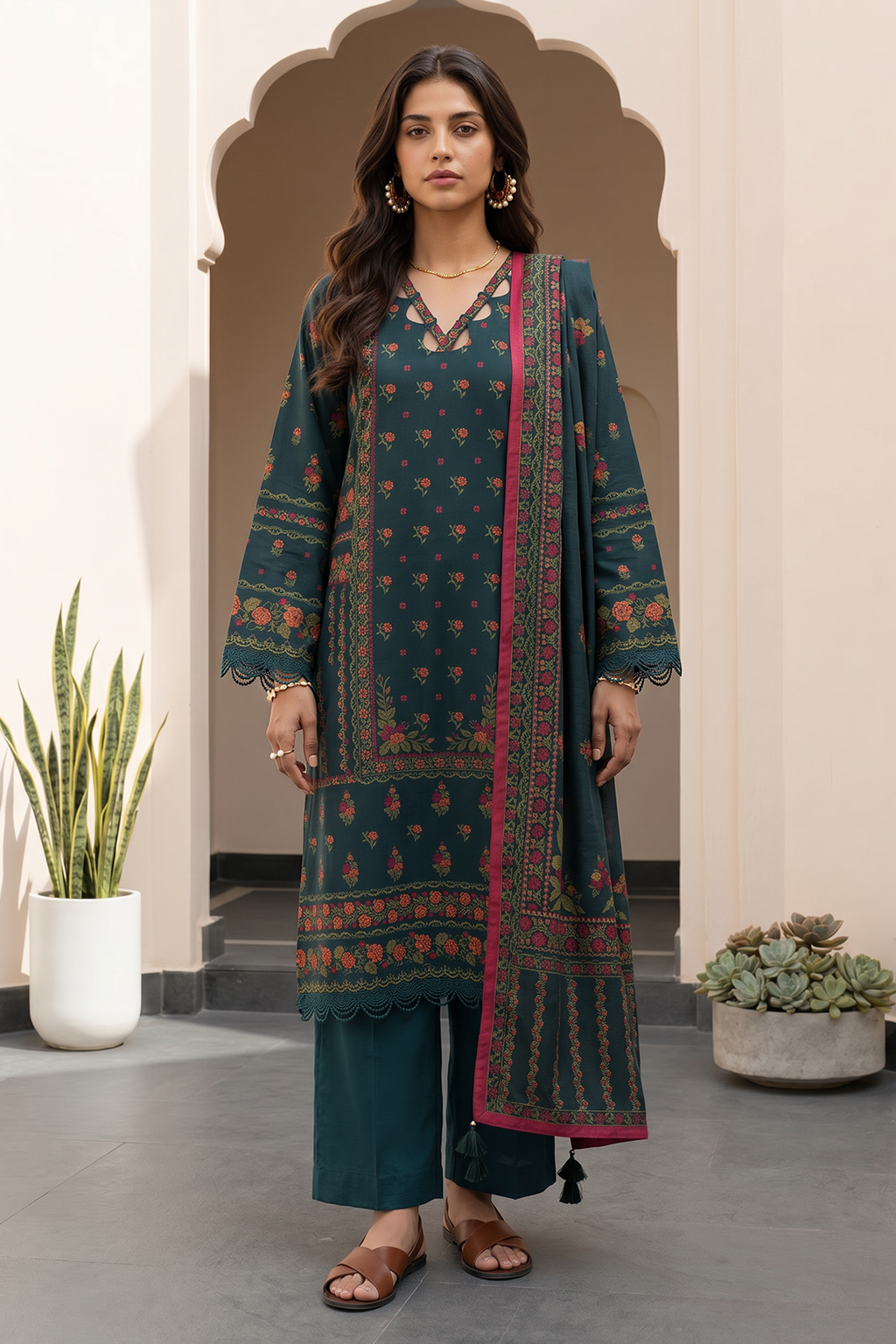 Shirt Shalwar Dupatta - 8071