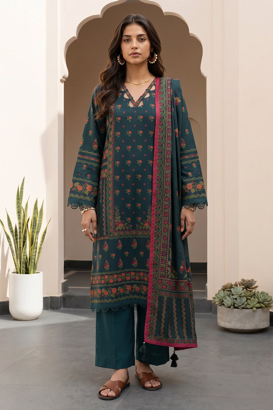 Shirt Shalwar Dupatta - 8071