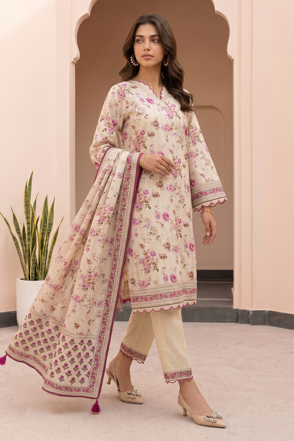 Shirt Shalwar Dupatta - 8073