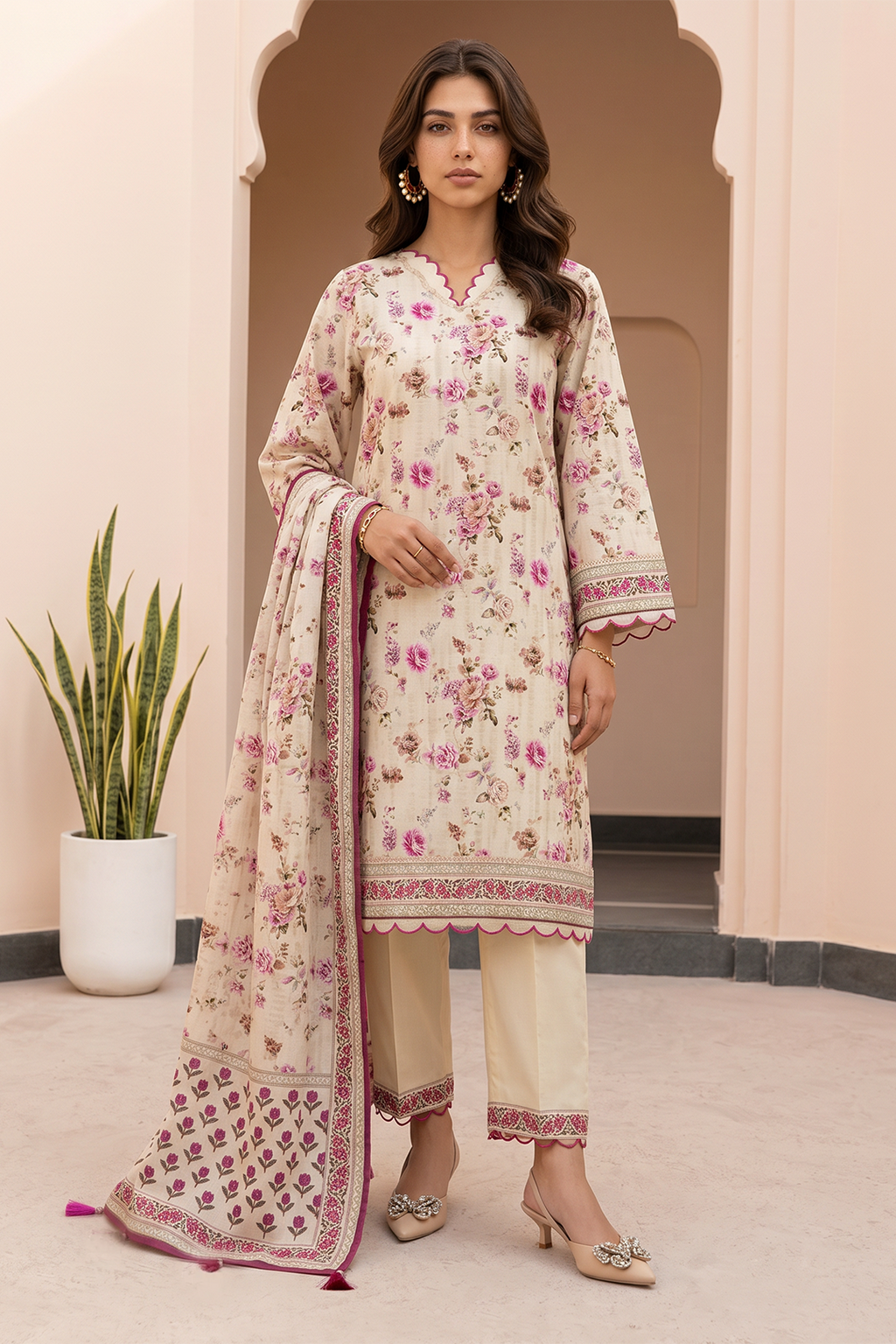 Shirt Shalwar Dupatta - 8073