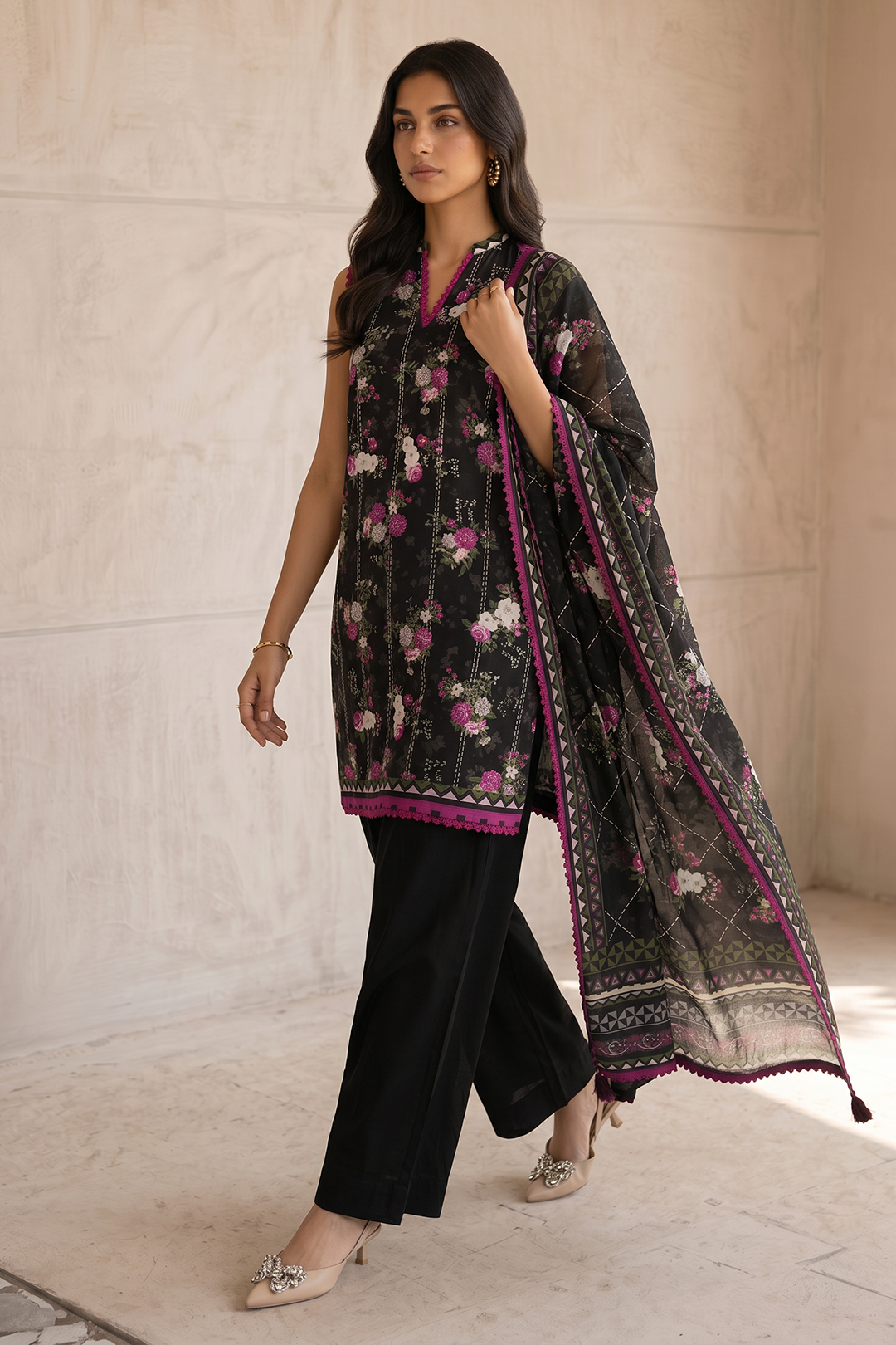 Shirt Shalwar Dupatta - 8074