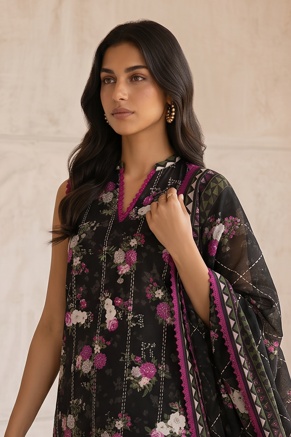 Shirt Shalwar Dupatta - 8074