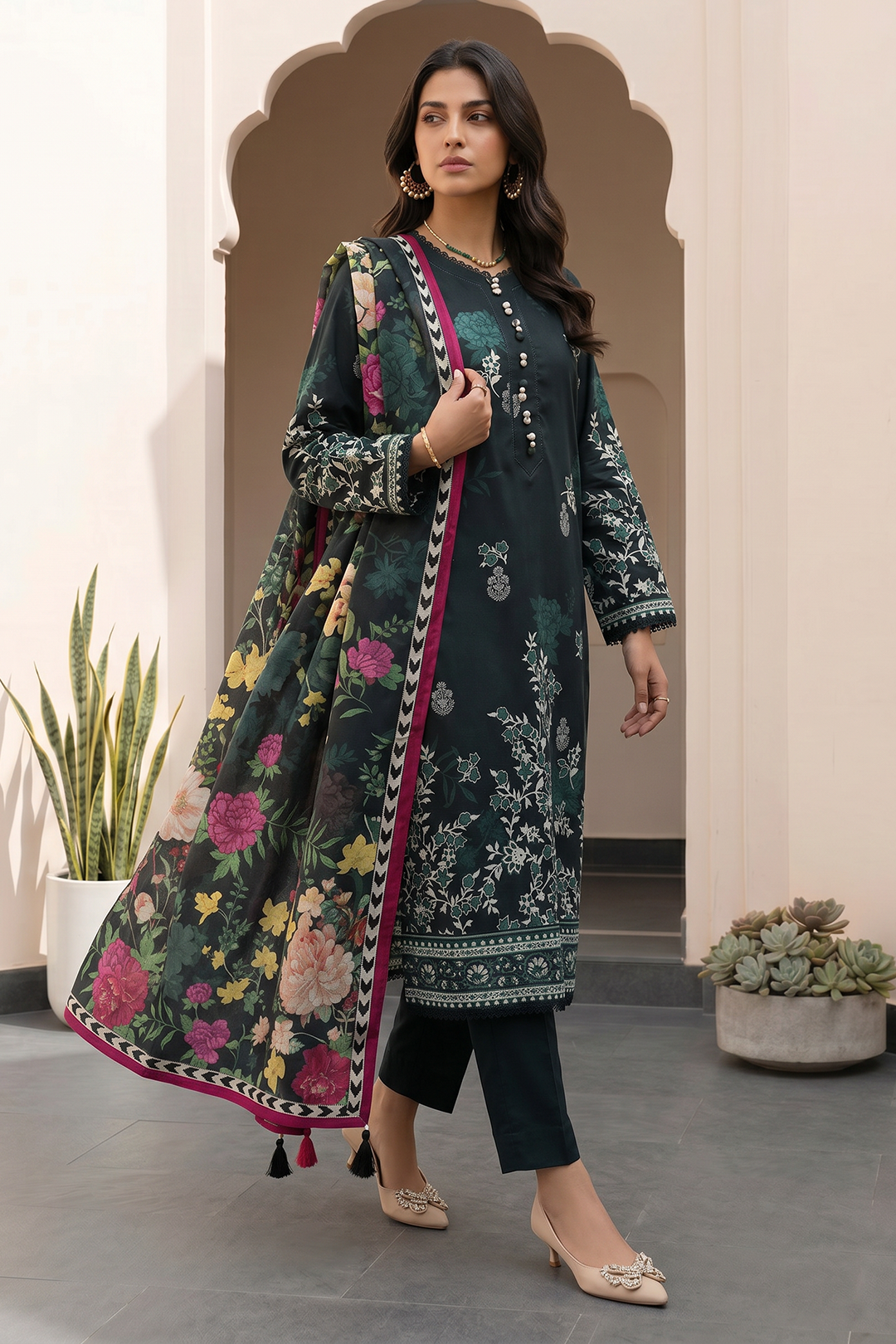 Shirt Shalwar Dupatta - 8075