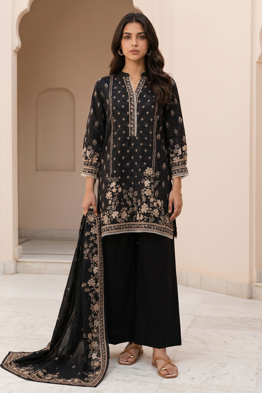 Shirt Shalwar Dupatta - 8078