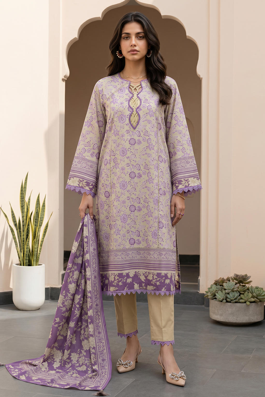 Shirt Shalwar Dupatta - 8079