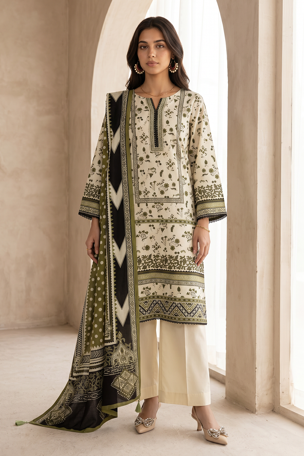 Shirt Shalwar Dupatta - 8081