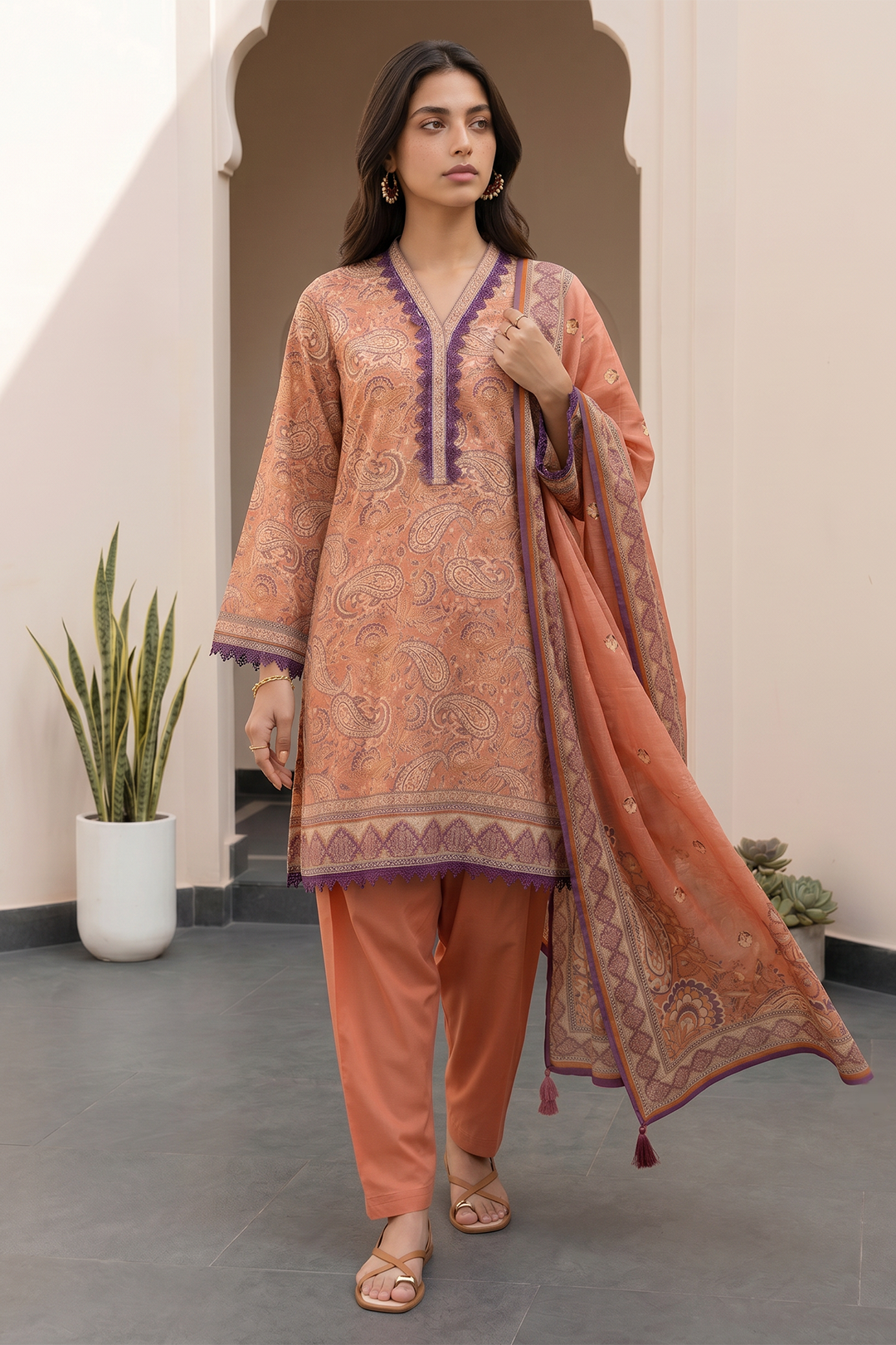 Shirt Shalwar Dupatta - 8082