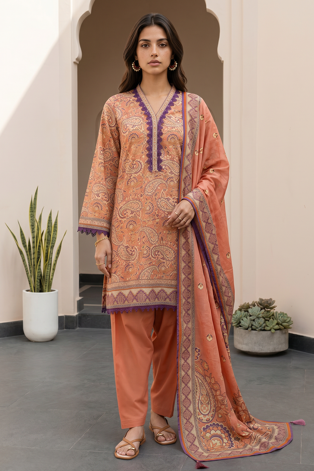 Shirt Shalwar Dupatta - 8082