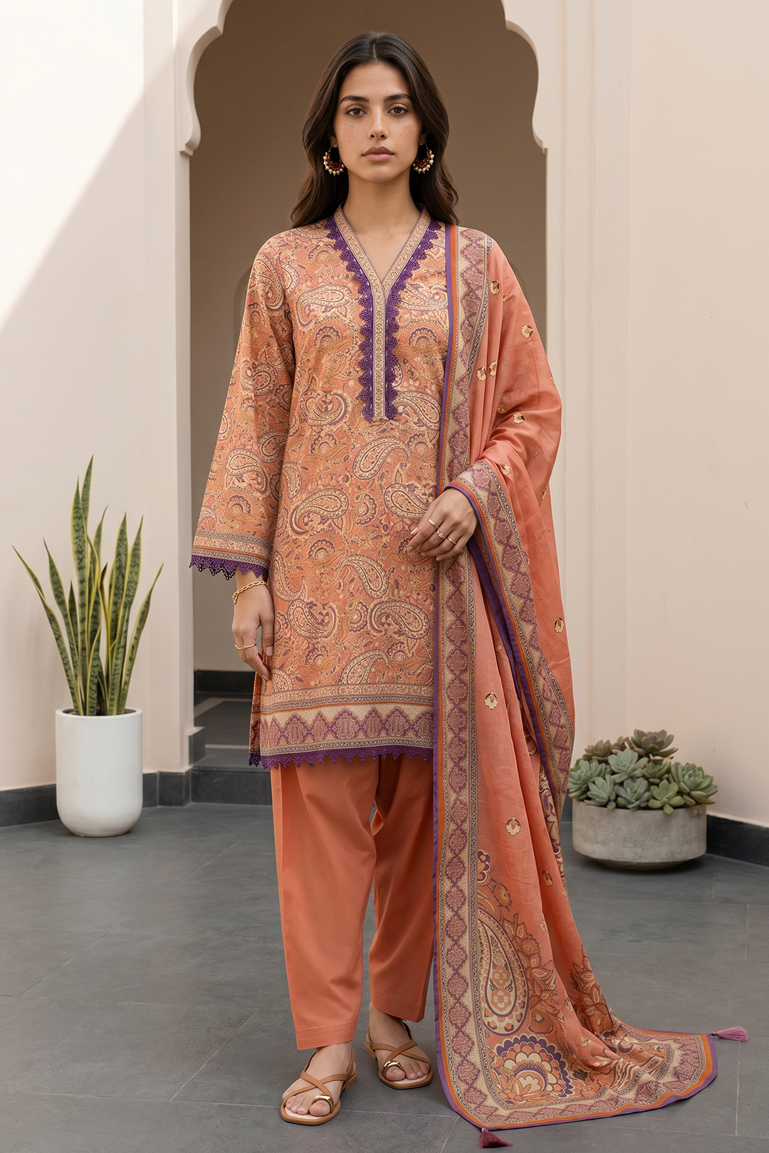 Shirt Shalwar Dupatta - 8082
