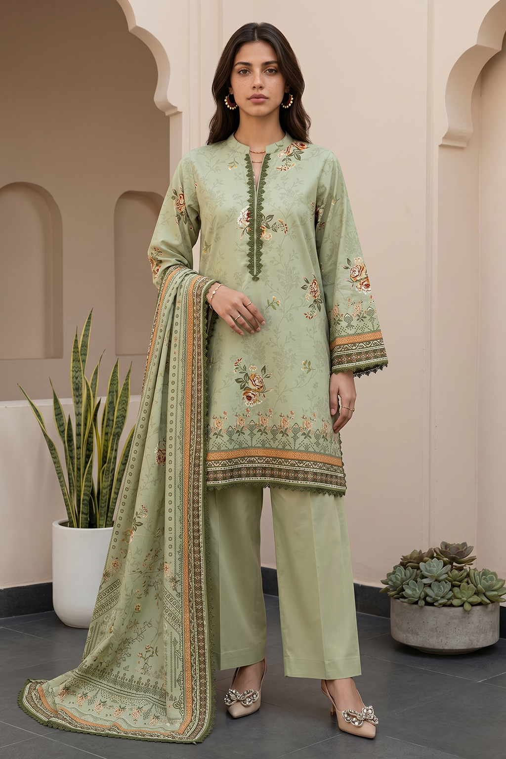 Shirt Shalwar Dupatta - 8083