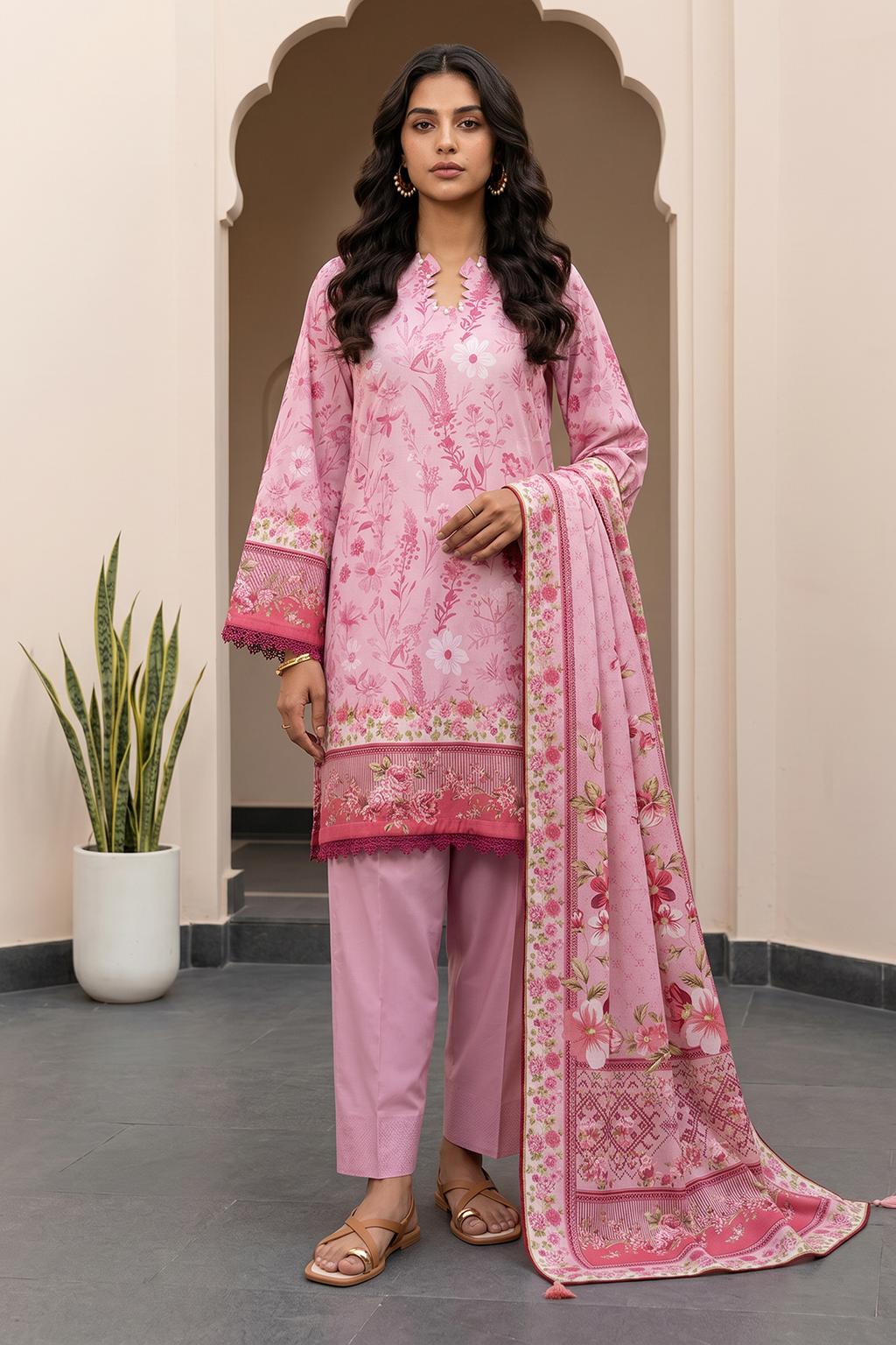 Shirt Shalwar Dupatta - 8084