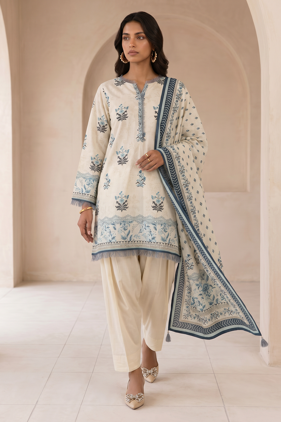 Shirt Shalwar Dupatta - 8085