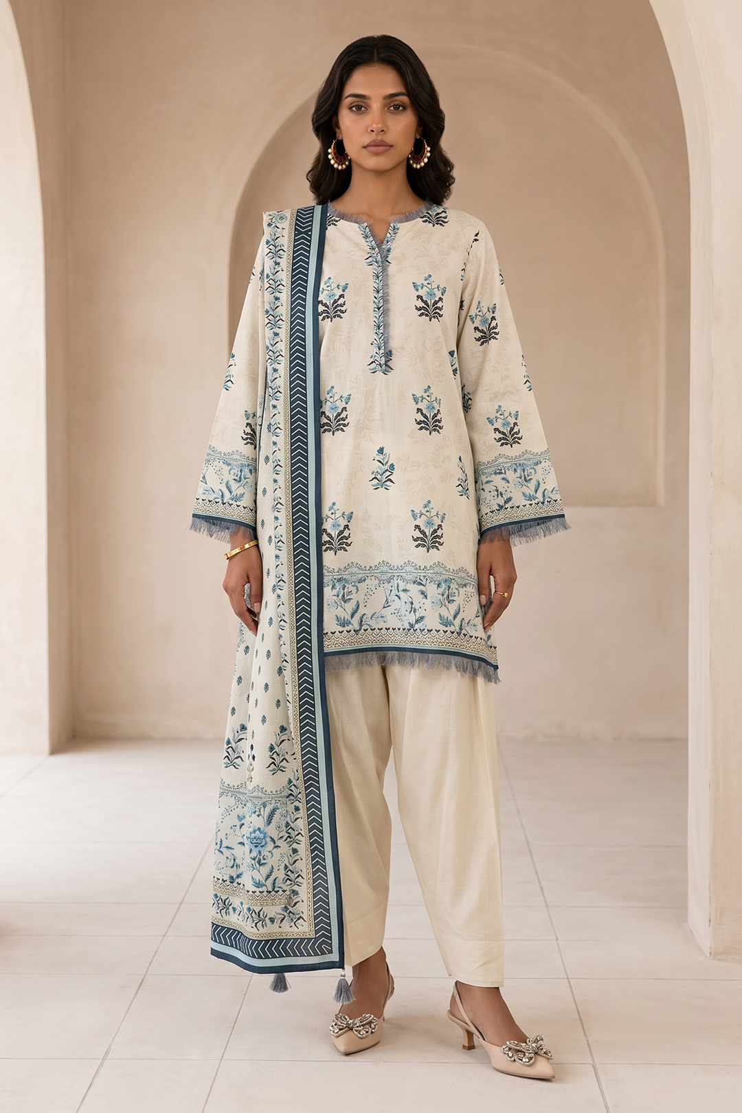 Shirt Shalwar Dupatta - 8085