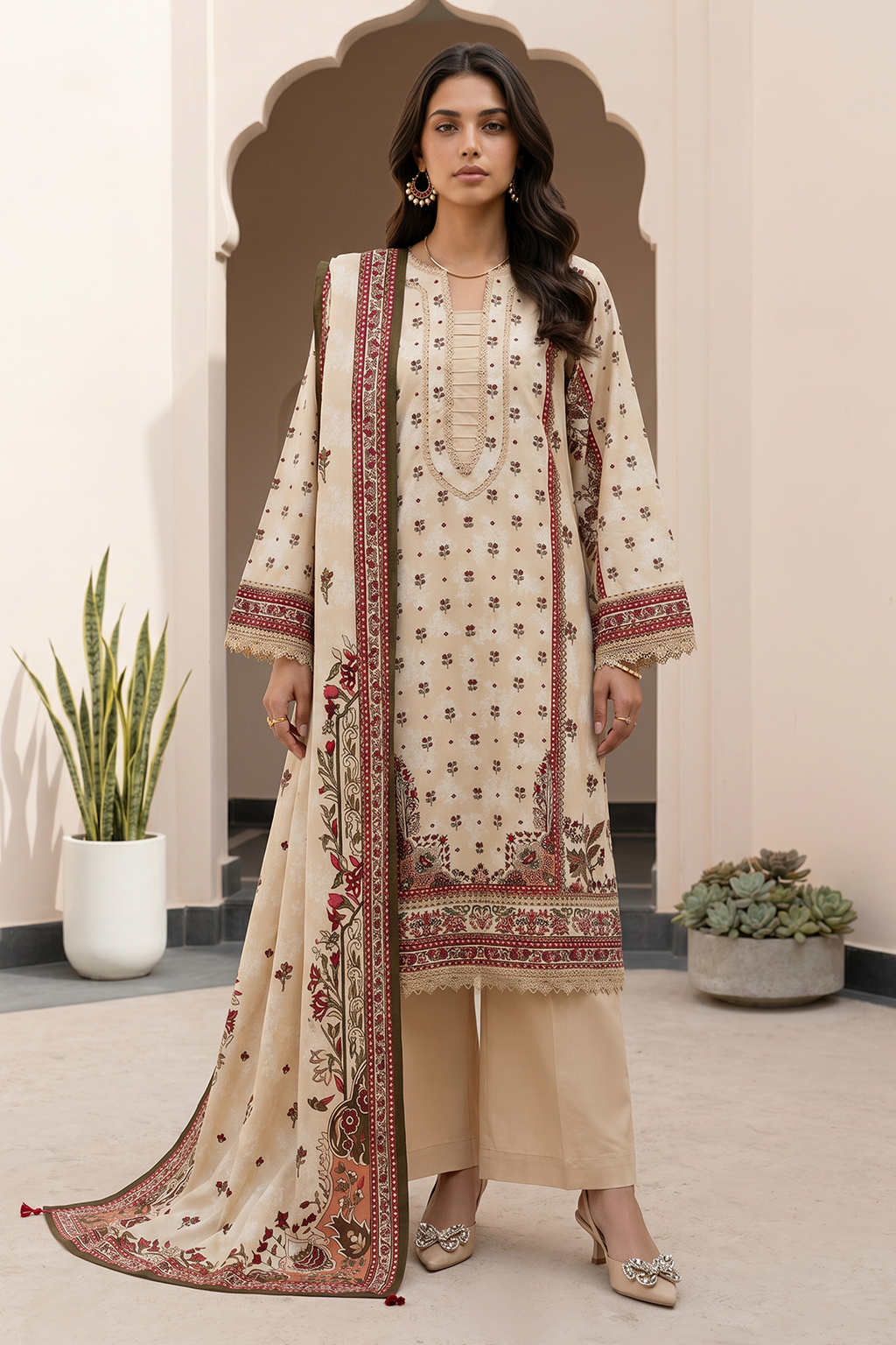 Shirt Shalwar Dupatta - 8086