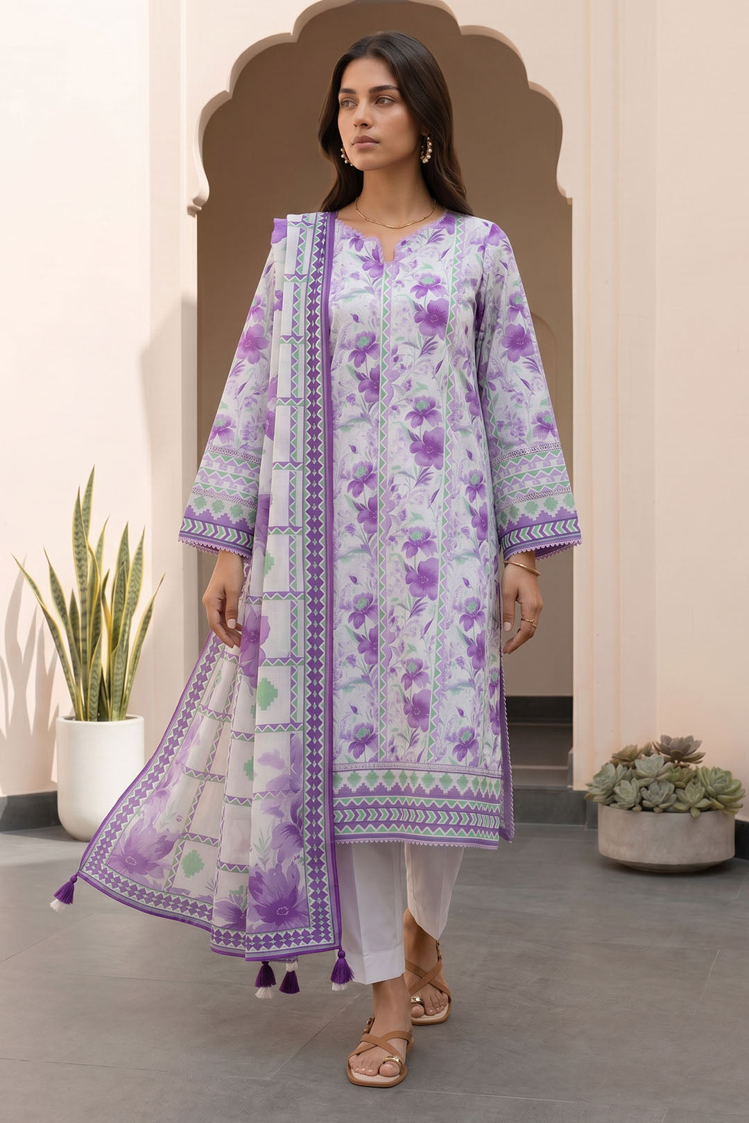 Shirt Shalwar Dupatta - 8088