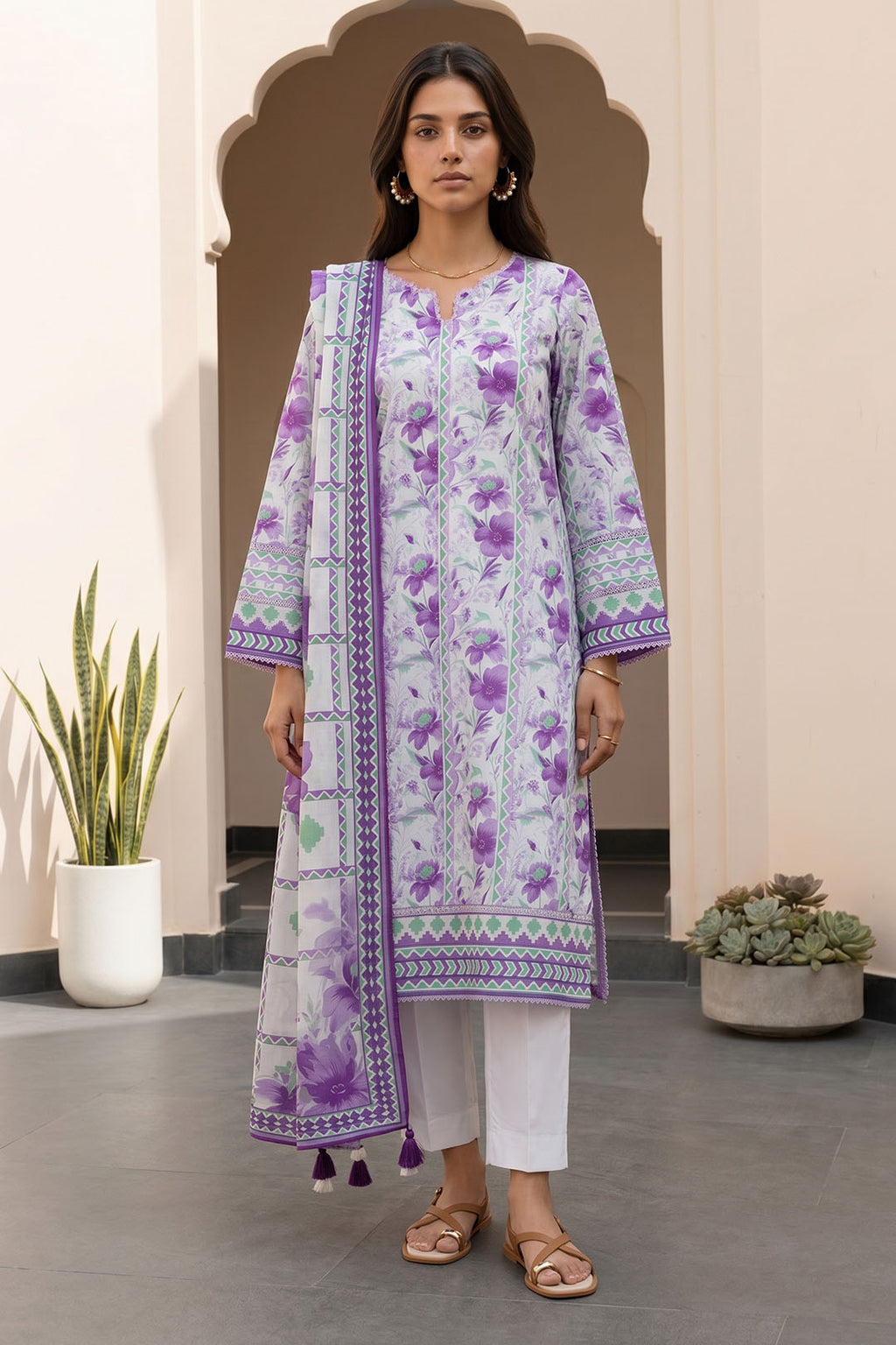 Shirt Shalwar Dupatta - 8088