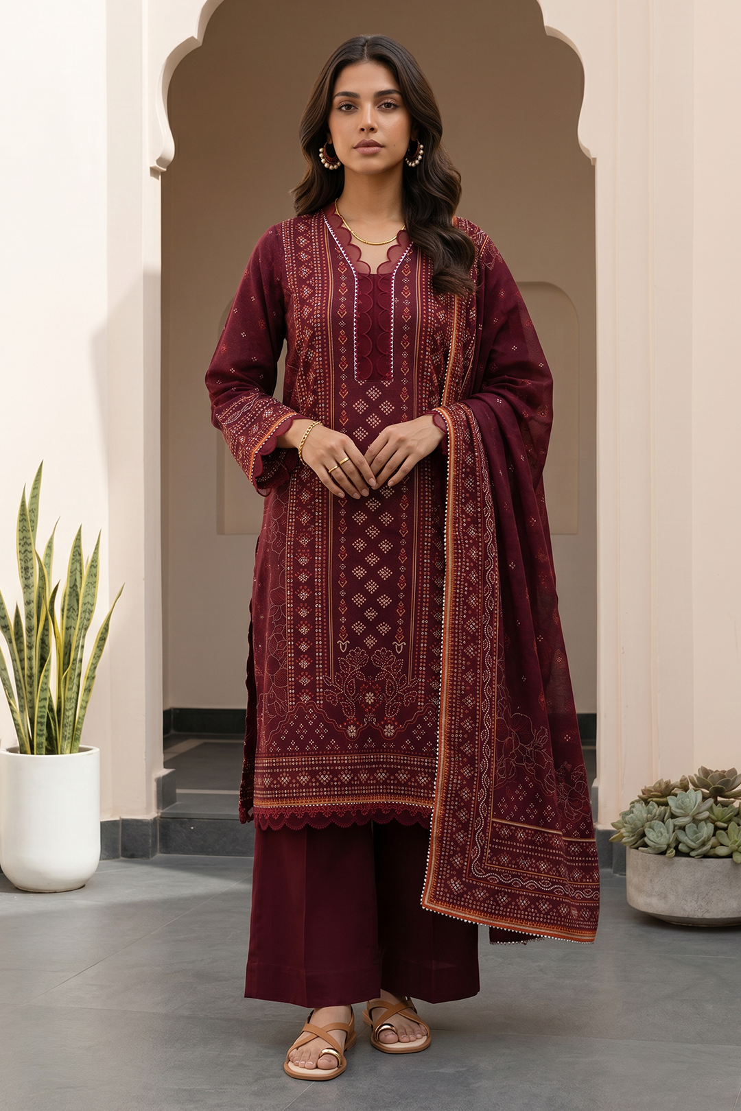 Shirt Shalwar Dupatta - 8089