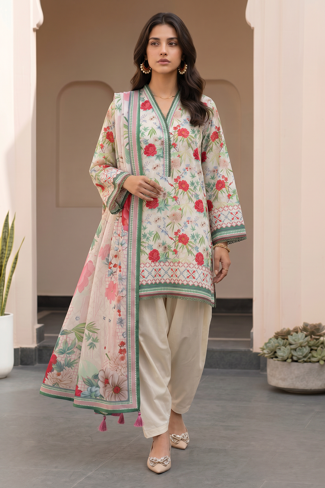 Shirt Shalwar Dupatta - 8090