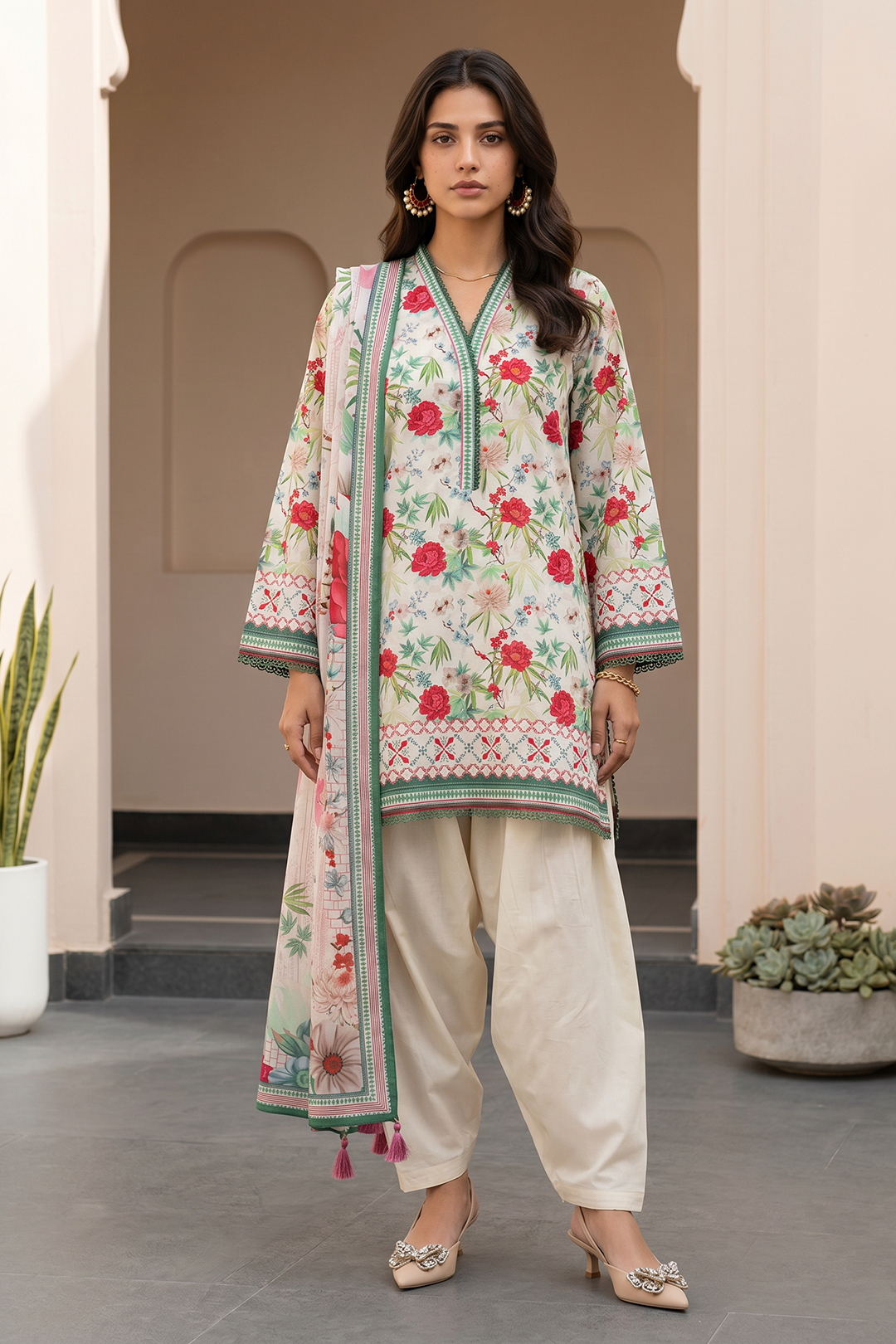 Shirt Shalwar Dupatta - 8090