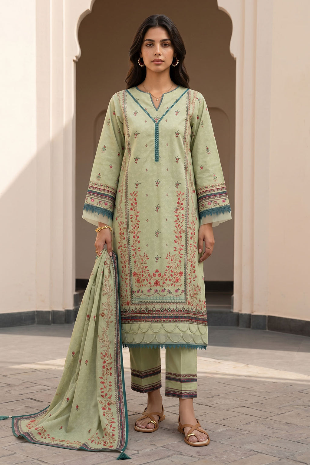 Shirt Shalwar Dupatta - 8092